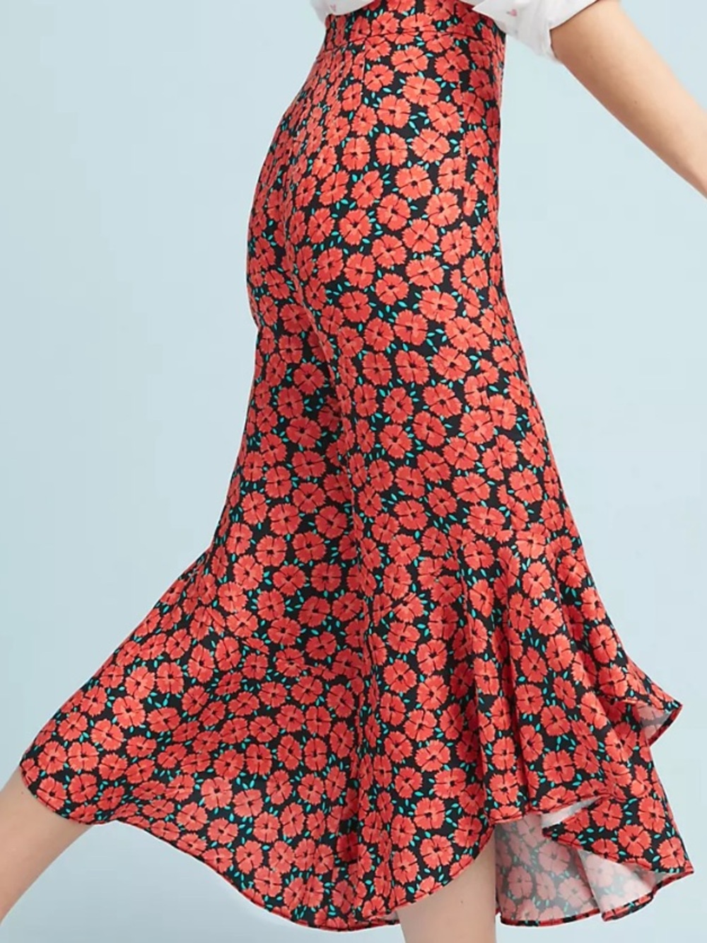 Anthropologie Ett Twa Virginie Ruffled Wide-Leg Trousers 
Size 0